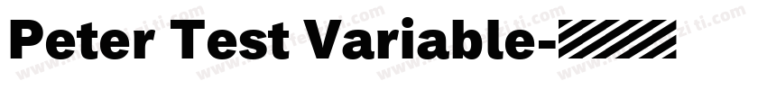 Peter Test Variable字体转换